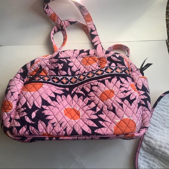 Vera Bradley Accessories Vera Bradley Pink Daisy Diaper Bag Wchanging